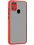 - Samsung Galaxy M31 - Kılıf Arkası Buzlu Renkli Düğmeli Hux Kapak - Kırmızı - T14910 1