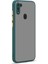 - Samsung Galaxy M11 - Kılıf Arkası Buzlu Renkli Düğmeli Hux Kapak - Koyu Yeşil - T14538 1