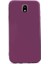 - Samsung Galaxy J3 Pro - Kılıf Mat Soft Premier Silikon Kapak - Mürdüm 1