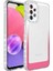 - Samsung Galaxy A13 4G - Kılıf Simli ve Renk Geçiş Tasarımlı Lens Korumalı Park Kapak - Beyaz-Pembe - T24479 2
