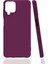 - Samsung Galaxy A12 - Kılıf Mat Soft Esnek Biye Silikon - Mor - T17023 1