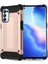 - Oppo Reno 5 Pro 5G - Kılıf Çift Katman Zırh Tank Crash Military Kapak - Rose Gold 1