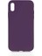 - Apple iPhone X - Kılıf İçi Kadife Koruucu Lansman Lsr Kapak - Koyu Mor - T14514 1