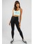 Dri Fit One Luxe Full Length Leggins Women's Tigh Fit 3 Cepli Toparlayıcı Siyah Tayt 6