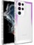 - Samsung Galaxy S22 Ultra - Kılıf Simli ve Renk Geçiş Tasarımlı Lens Korumalı Park Kapak - Mor-Beyaz - T24482 1