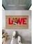 Dekoratif Dijital Love Ayıcık Bej Kapı Paspası Dış Mekan Paspas K-3178 1
