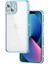 - Apple iPhone 13 - Kılıf Kamera Korumalı Taşlı Mina Kapak - Mavi - T23559 1