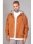 Erkek Camel Çıkarılabilir Kapüşonlu Oversize Pamuklu Kadife Ceket 1
