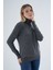Kadın Antrasit %100 Organik Pamuk Balıkçı Yaka Triko Kazak TRIST-6103 2