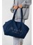 Nakış Detaylı Ortaboy %100 Pamuk Indigo Kadın Omuz Çantası Tote Bag 4