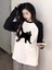 Black Cat Reglan Uzun Kollu Baskılı Beyaz T-Shirt 3