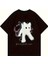 Cute Cat Baskılı Oversize T-Shirt 2