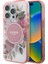 iPhone 16 Pro Max Uyumlu Kılıf Guess Orjinal Lisanslı Magsafe Özellikli Flower Tonal Circle Pembe 1