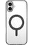 iPhone 16 Plus Kılıf MCC-201 Ishield Ultra Serisi Magsafe Özellik Standlı Crystal Sert Pc Siyah 1