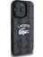 iPhone 16 Pro Max Uyumlu Kılıf Lacoste Orjinal Lisanslı Magsafe Özellikli Mono Vintage Logo Siyah 3