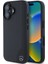 iPhone 16 Kılıf Mercedes-Benz Lisanslı Magsafe Özellikli 3D Metal Logolu Wood Imitation Deri Siyah 1