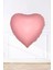 Pembe kalp folyo balon 18ınç 45 cm pembe renk balon 1