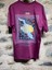 men North Face Baskılı Oversize T-Shirt - Mor 2