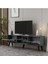 Lidyadh Tv Stand Antrasit Altın 3