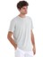 Gri Regular Fit Düz Bisiklet Yaka Triko Tişört 4