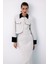 Kontrast Kısa Tüvit Ceket - Taş 2
