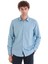 Mavi Slim Fit Desenli 100% Pamuklu Düğmeli Yaka Uzun Kollu Casual Gömlek 1