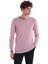 Pembe Regular Fit Düz Bisiklet Yaka Yünlü Triko Kazak 4