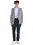 Lacivert Comfort Fit Desenli Mono Yaka Klasik Ceket 2