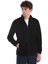 Siyah Regular Fit Tam Fermuarlı Polar Sweatshirt 3