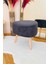 Bohem Tarz Teddy Kumaş Üçgen Puf, Makyaj Taburesi, Bench, Füme 3