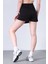 Modal Karışımlı Çift Görünümlü Şort Etek – Beli Lastikli ve Bağcıklı Örme Kadın Skort 5