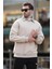 Bej Polo Yaka Erkek Sweatshirt 7086 2