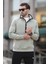 Çağla Yeşili Dik Yaka Yarım Fermuarlı Sweatshirt 7079 2