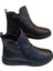 23663 Kadın Deri Casual Comfort Bot Siyah 2