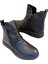 23663 Kadın Deri Casual Comfort Bot Siyah 3