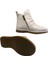 23663 Kadın Deri Casual Comfort Bot Vizon 3