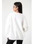 3 Iplik Şardonlu Oversize Düşük Omuz Pamuklu Kadın Sweatshirt 5