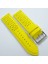 Bizon Sarı Turuncu Deri Saat Kordonu 24MM 22MM 18MM Delikli Spor Saat Kayışı Dikişli Su Geçirmez 4