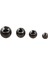 25 Adet Tungsten Oluklu Sinek Bağlama Boncuk Topu Boncuk 4mm Siyah (Yurt Dışından) 2