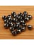 25 Adet Tungsten Oluklu Sinek Bağlama Boncuk Topu Boncuk 4mm Siyah (Yurt Dışından) 3