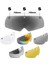 Manyetik Goggles Uv Koru Kalkanı Kask Bisiklet Binicilik Kask Len Gümüş (Yurt Dışından) 2