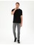 Erkek Siyah Regular Fit Tişört 50292343-Vr046 4