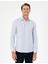 Erkek Açık Mavi Çizgili Slim Fit Uzun Kollu Gömlek 50294159-VR003 1