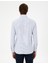 Erkek Açık Mavi Çizgili Slim Fit Uzun Kollu Gömlek 50294159-VR003 5