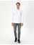Erkek Beyaz Slim Fit Uzun Kollu Gömlek 50294732-VR013 4