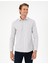 Erkek Kahverengi Çizgili Slim Fit Uzun Kollu Gömlek 50294159-VR029 1