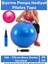 Profesyonel Seri Dayanıklı Yüksek Mini Gymball 20CM Mavi Pilates Topu Şişirme Pompa 1