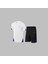 Yeni Seri Büyük Beden Erkek Beyaz Dri-Fit Kumaş Baskısız Yuvarlak Yaka Kısa Kol Tişört Şort Alt Üst Spor Takım 4XL-10XL 1