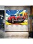 Kırmızı Mercedes Benz 190SL Klasik Araba Dekor 1957 Classic 190 Sl Nostalji Yatay Kanvas Tablo 1