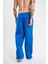 Unisex Boru Paça Baggy Eşofman Pantolon - Mavi 5